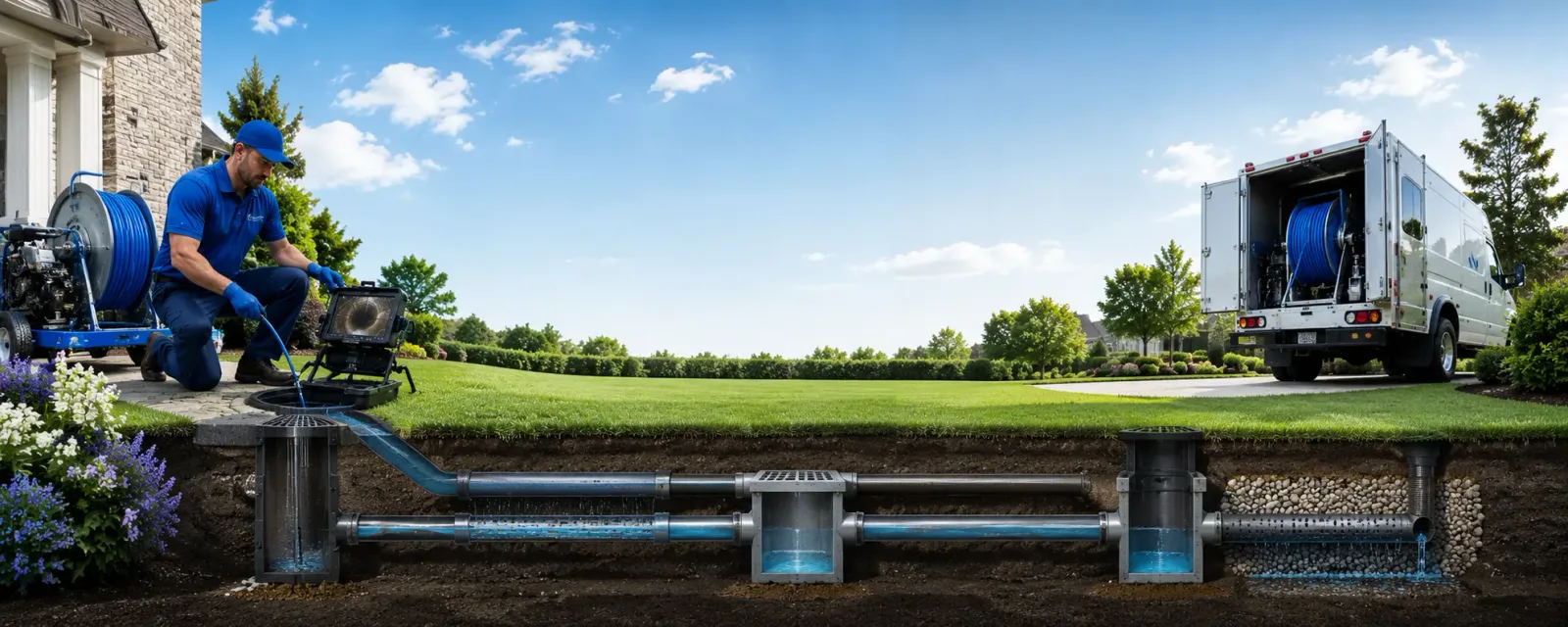 Outdoor drain cleaning information for Morgan, VT